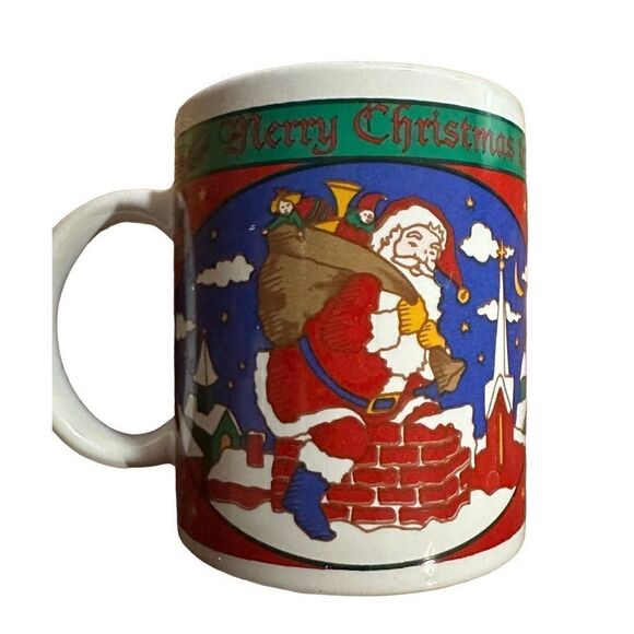 Vintage Riviera Van Beers Signature Set of 4 Mugs Night Before Christmas 11 oz. - Picture 13 of 13